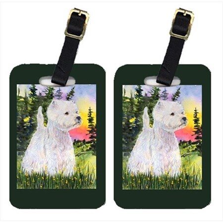 Carolines Treasures Carolines Treasures SS1067BT Westie Luggage Tag - Pair 2; 4 x 2.75 In. SS1067BT